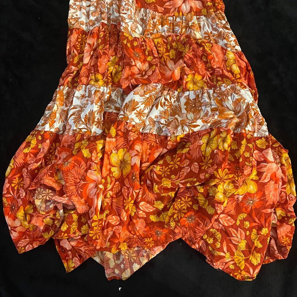 Abel the Label Floral Smocked Maxi Dress Size M - Picture 7 of 7